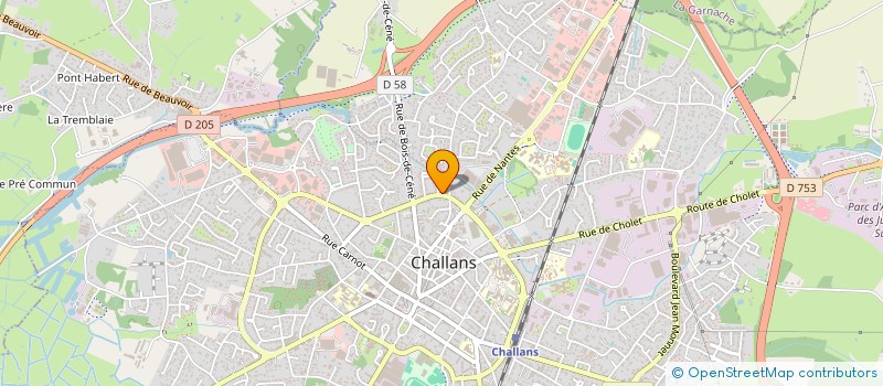 localisation de l'entreprise MONSIEUR THOMAS MAUSSION à CHALLANS