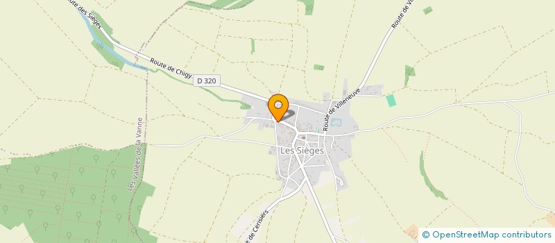 localisation de l'entreprise MONSIEUR THOMAS MAUTRET  LES SIEGES