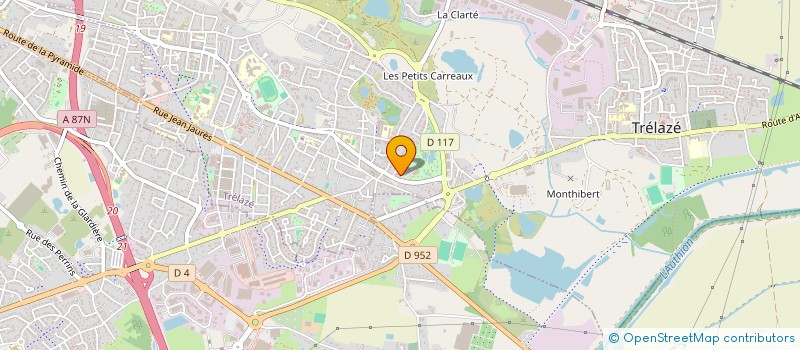 localisation de l'entreprise MONSIEUR THOMAS MEIGNAN  TRELAZE