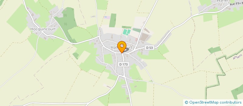 localisation de l'entreprise MONSIEUR THOMAS MENANT à HALLENCOURT