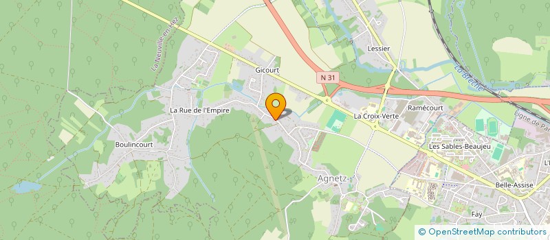 localisation de l'entreprise MONSIEUR THOMAS MENARD  AGNETZ