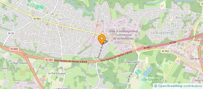 localisation de l'entreprise MONSIEUR THOMAS MENET  SAUTRON