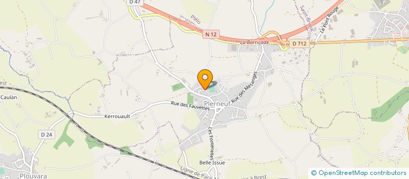 localisation de l'entreprise MONSIEUR THOMAS MENGOZZI  PLERNEUF