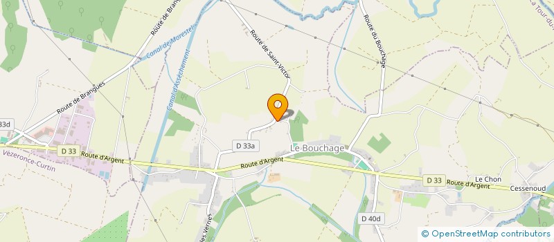 localisation de l'entreprise MONSIEUR THOMAS MERCIER  LE BOUCHAGE