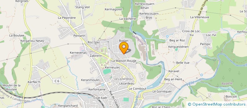 localisation de l'entreprise MONSIEUR THOMAS MERCIER à QUIMPERLE