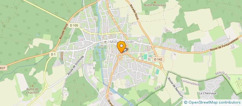 localisation de l'entreprise MONSIEUR THOMAS MERLHIOT  MILLY-LA-FORET