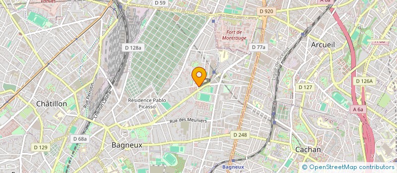 localisation de l'entreprise MONSIEUR THOMAS MERZEK  BAGNEUX