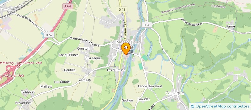 localisation de l'entreprise MONSIEUR THOMAS MESCHIA  MAZERES-SUR-SALAT