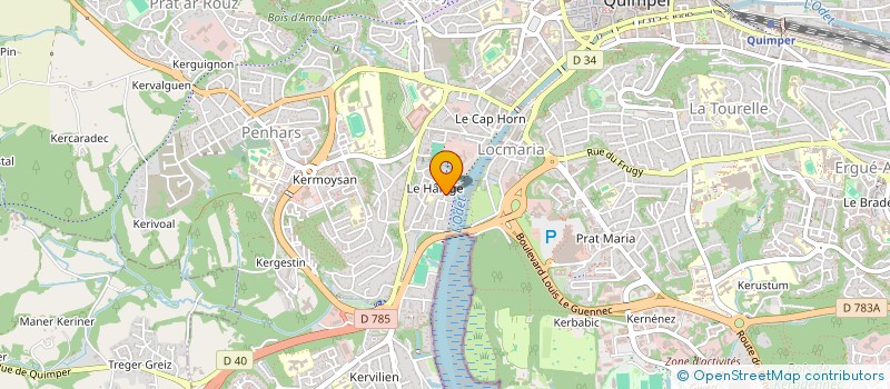 localisation de l'entreprise MONSIEUR THOMAS MESENGE  QUIMPER