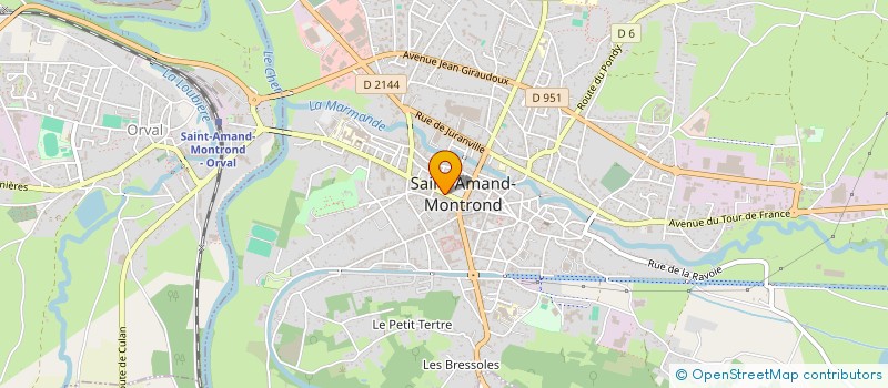 localisation de l'entreprise MONSIEUR THOMAS MESLARD à SAINT-AMAND-MONTROND