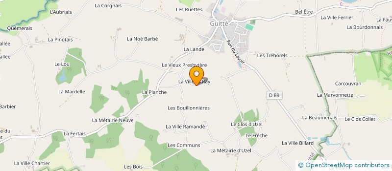 localisation de l'entreprise MONSIEUR THOMAS MESSANT  GUITTE