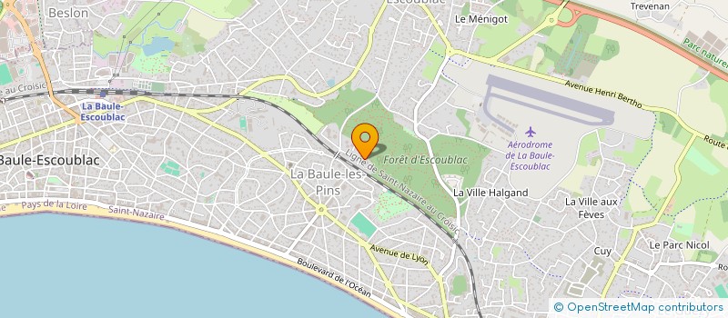 localisation de l'entreprise MONSIEUR THOMAS MEUNIER à LA BAULE-ESCOUBLAC