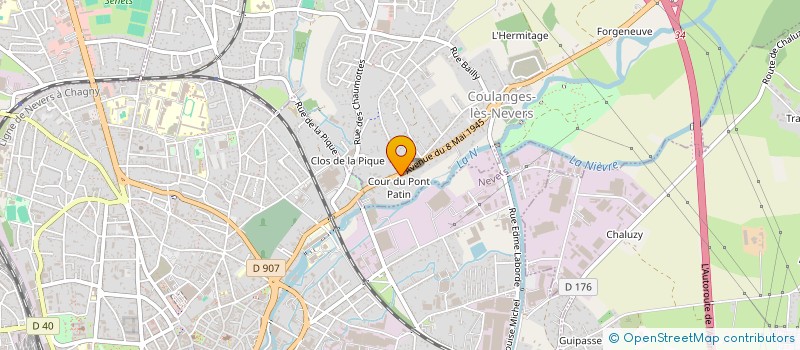 localisation de l'entreprise MONSIEUR THOMAS MICHAL  COULANGES-LES-NEVERS