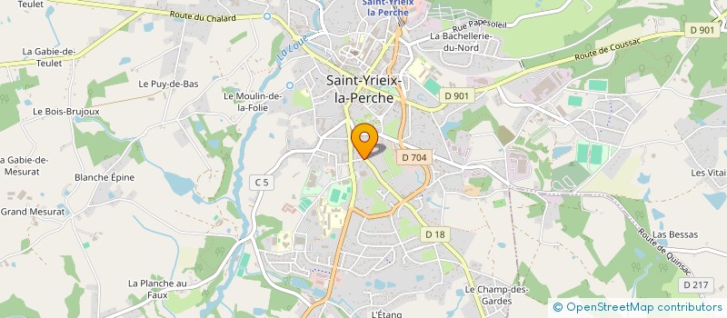 localisation de l'entreprise MONSIEUR THOMAS MICHAUD  SAINT-YRIEIX-LA-PERCHE