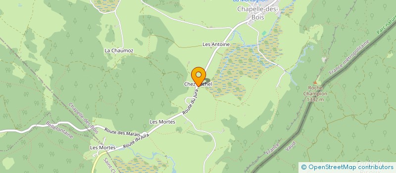 localisation de l'entreprise MONSIEUR THOMAS MICHEL  CHAPELLE-DES-BOIS