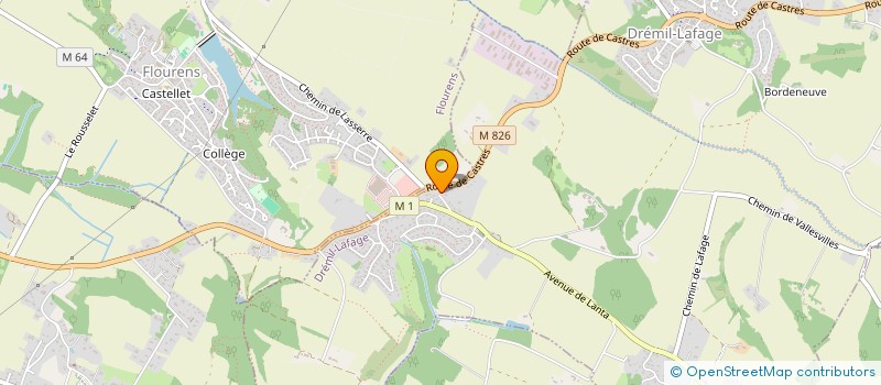 localisation de l'entreprise MONSIEUR THOMAS MIELLET  DREMIL-LAFAGE