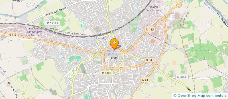 localisation de l'entreprise MONSIEUR THOMAS MIFSUD  LUNEL