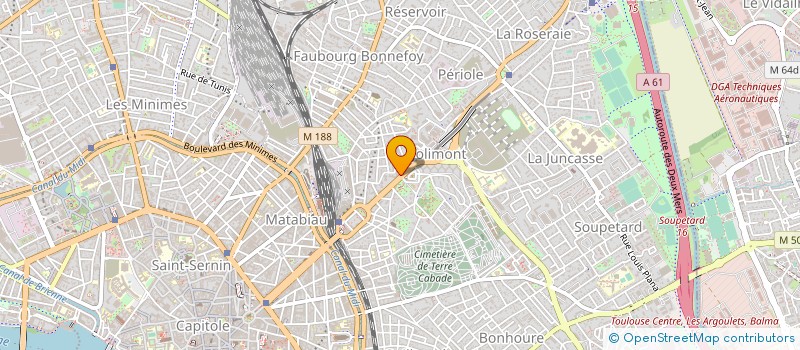 localisation de l'entreprise MONSIEUR THOMAS MILHES  TOULOUSE