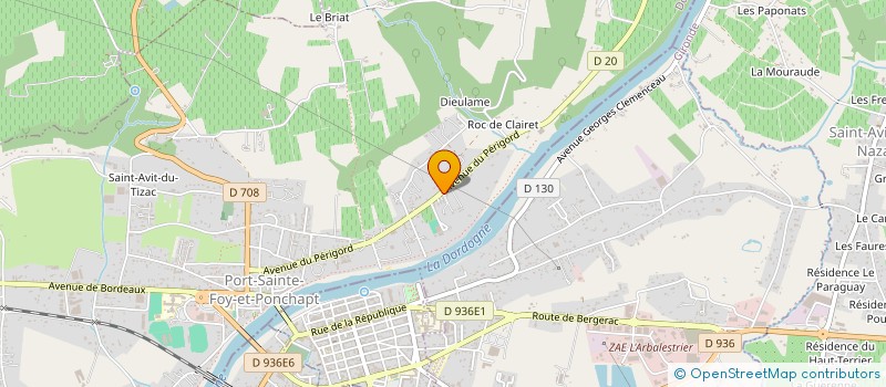 localisation de l'entreprise MONSIEUR THOMAS MILKA  PORT-SAINTE-FOY-ET-PONCHAPT