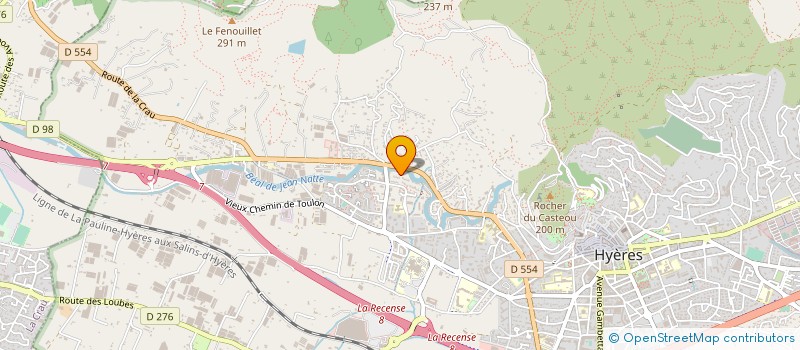 localisation de l'entreprise MONSIEUR THOMAS MILLAN  HYERES