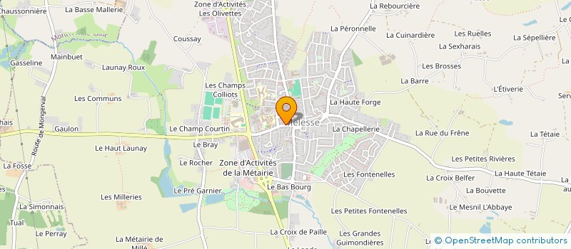 localisation de l'entreprise MONSIEUR THOMAS MILLET  MELESSE