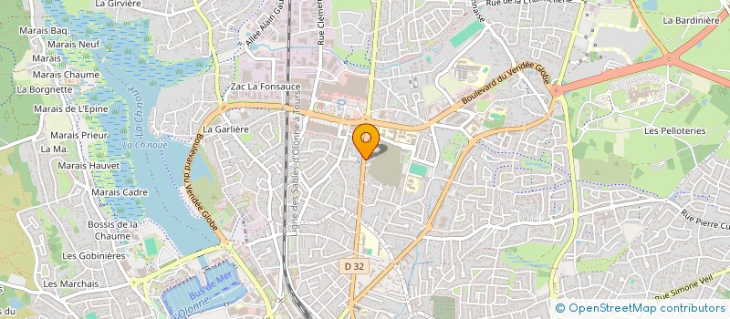 localisation de l'entreprise MONSIEUR THOMAS MOMPART  LES SABLES D'OLONNE