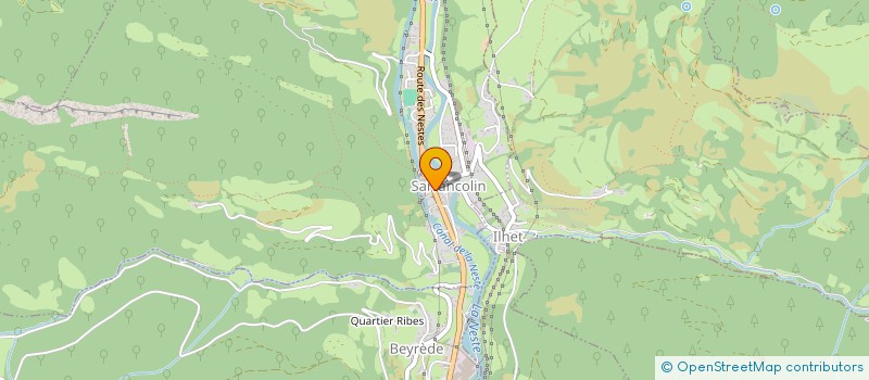 localisation de l'entreprise MONSIEUR THOMAS MONTAMAT  SARRANCOLIN