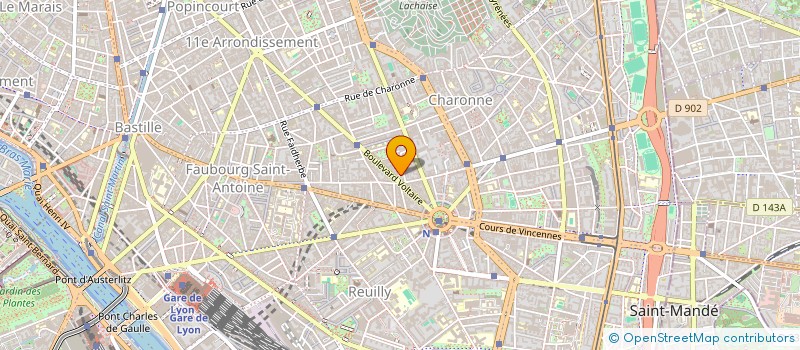 localisation de l'entreprise MONSIEUR THOMAS MOREAU  PARIS