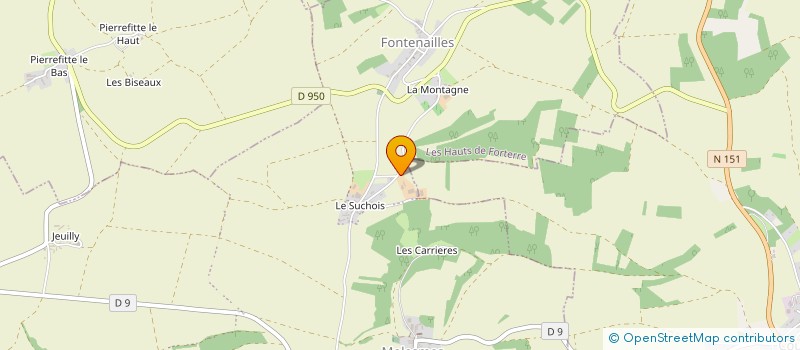 localisation de l'entreprise MONSIEUR THOMAS MOREAU à LES HAUTS DE FORTERRE