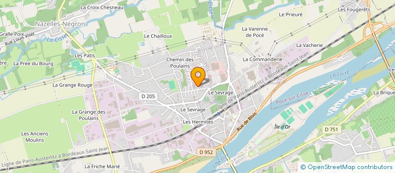 localisation de l'entreprise MONSIEUR THOMAS MOREAU  NAZELLES-NEGRON