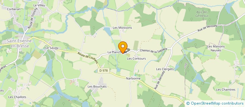 localisation de l'entreprise MONSIEUR THOMAS MOREAU  SAINT-ETIENNE-EN-BRESSE