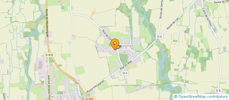 localisation de l'entreprise MONSIEUR THOMAS MOREIRA  ARTAGNAN