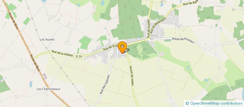 localisation de l'entreprise MONSIEUR THOMAS MORIN  BILLY