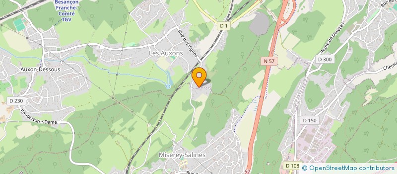 localisation de l'entreprise MONSIEUR THOMAS MOROGE  LES AUXONS