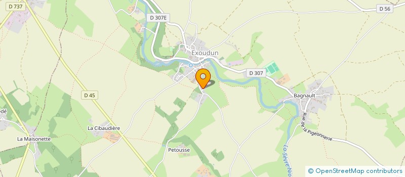 localisation de l'entreprise MONSIEUR THOMAS MOTILLON  EXOUDUN