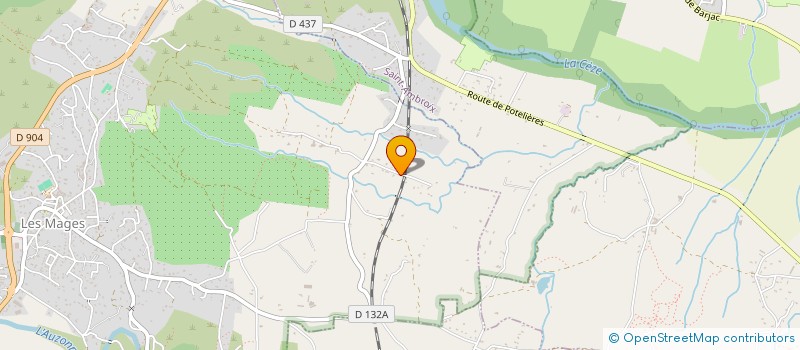 localisation de l'entreprise MONSIEUR THOMAS MOUNIER  LES MAGES