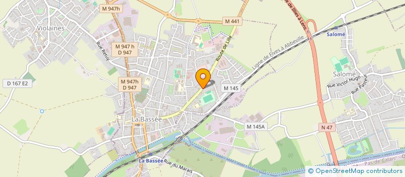 localisation de l'entreprise MONSIEUR THOMAS MOUTON  LA BASSEE