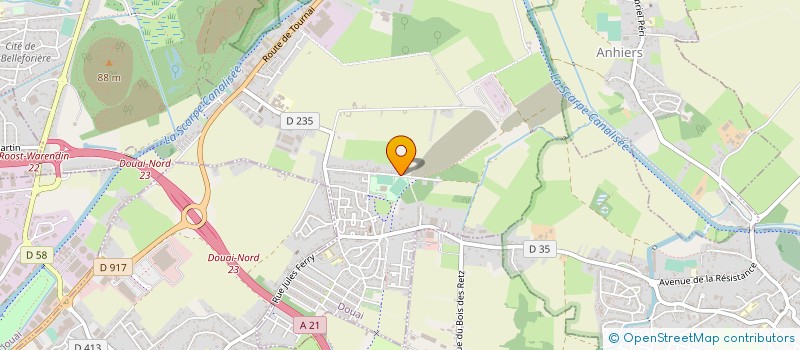 localisation de l'entreprise MONSIEUR THOMAS MUSELET  DOUAI