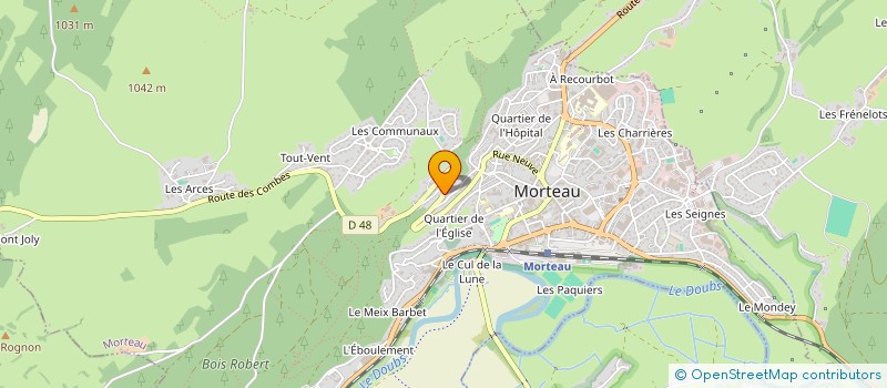 localisation de l'entreprise MONSIEUR THOMAS MYOTTE-DUQUET  ORCHAMPS-VENNES