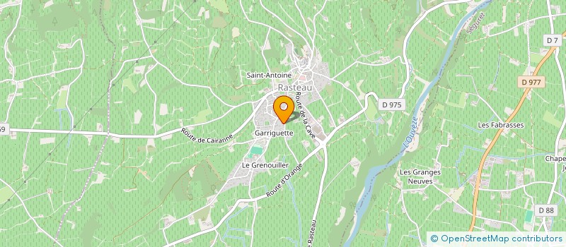 localisation de l'entreprise MONSIEUR THOMAS NABONNE  RASTEAU