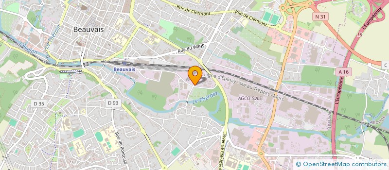localisation de l'entreprise MONSIEUR THOMAS NACCI  BEAUVAIS