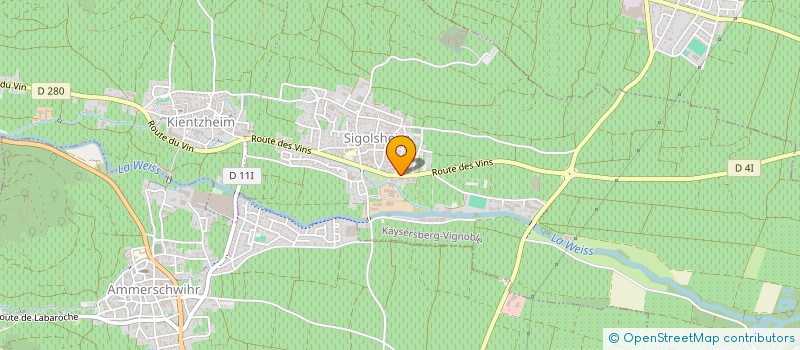 localisation de l'entreprise MONSIEUR THOMAS NAEGELE  KAYSERSBERG VIGNOBLE