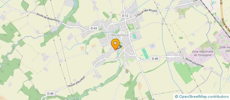 localisation de l'entreprise MONSIEUR THOMAS NARDIN  MIREMONT