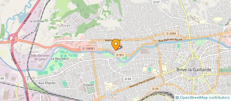 localisation de l'entreprise MONSIEUR THOMAS NATTERO  BRIVE-LA-GAILLARDE