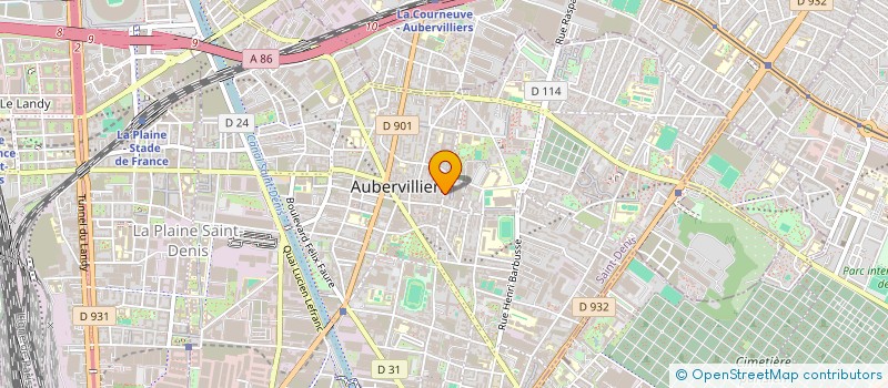 localisation de l'entreprise MONSIEUR THOMAS NEVES PEDRO  AUBERVILLIERS