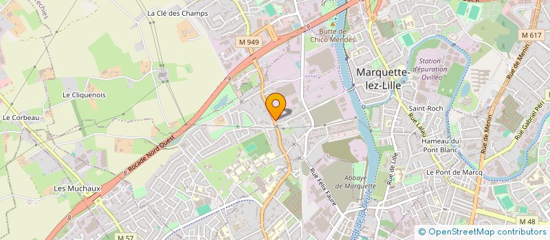 localisation de l'entreprise MONSIEUR THOMAS NEVEU  MARQUETTE-LEZ-LILLE