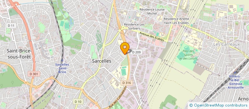 localisation de l'entreprise MONSIEUR THOMAS NGUYEN  SARCELLES