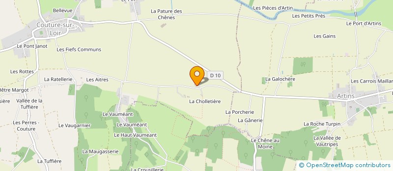 localisation de l'entreprise MONSIEUR THOMAS NICAUD  VALLEE-DE-RONSARD