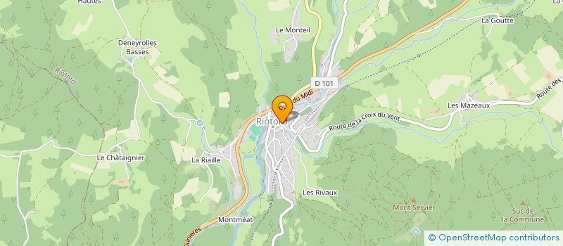 localisation de l'entreprise MONSIEUR THOMAS NIGON  RIOTORD