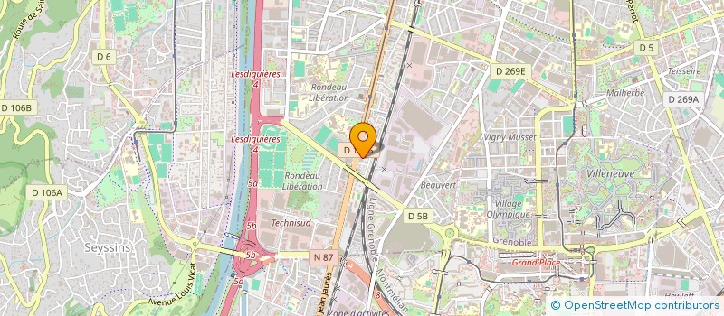 localisation de l'entreprise MONSIEUR THOMAS NIVERT  GRENOBLE